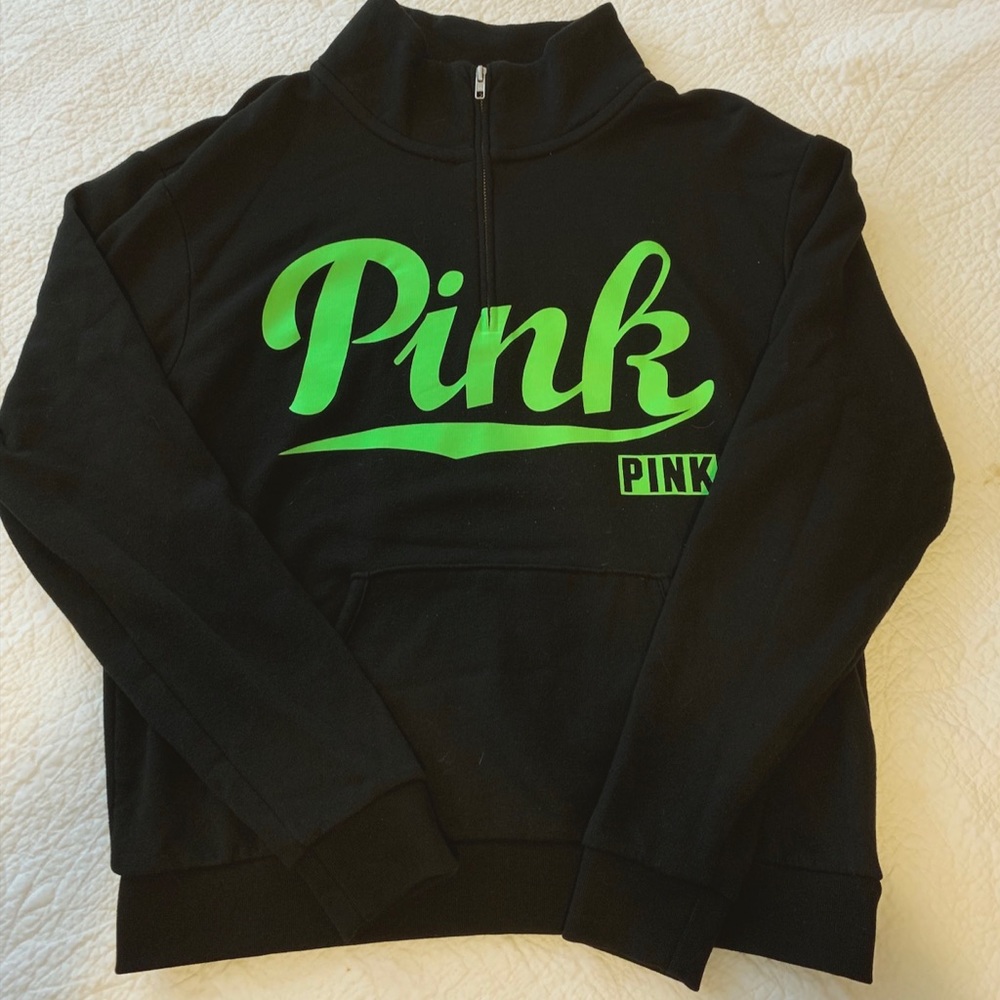 Pink half zip